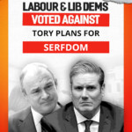 Tories claimed the opponents were voting against something, I forget what. I thought I would update it given the Tories at the time were trying theist best to restrict worker's rights.