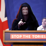 Just a little addition to the standard "stop the Tories" poster to include one of Sunak's idols, Emperor Palpatine from Star Wars